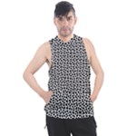 Marble Cracked Pattern Surface Men s Sleeveless Hoodie