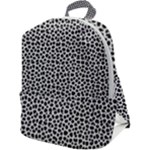 Marble Cracked Pattern Surface Zip Up Backpack