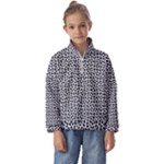 Marble Cracked Pattern Surface Kids  Half Zip Hoodie