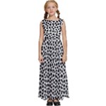 Marble Cracked Pattern Surface Kids  Satin Sleeveless Maxi Dress