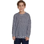 Marble Cracked Pattern Surface Kids  Crewneck Sweatshirt