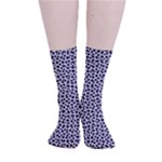 Marble Cracked Pattern Surface Smooth Crew Length Tube Socks