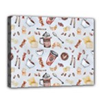 Coffee Mania Caffeine Canvas 14  x 11  (Stretched)