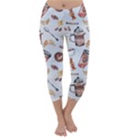 Coffee Mania Caffeine Capri Winter Leggings 