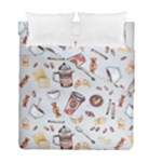 Coffee Mania Caffeine Duvet Cover Double Side (Full/ Double Size)