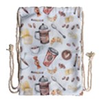 Coffee Mania Caffeine Drawstring Bag (Large)