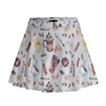 Coffee Mania Caffeine Mini Flare Skirt