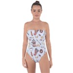 Coffee Mania Caffeine Tie Back One Piece Swimsuit