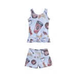 Coffee Mania Caffeine Kids  Boyleg Swimsuit