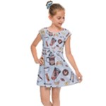 Coffee Mania Caffeine Kids  Cap Sleeve Dress