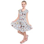 Coffee Mania Caffeine Kids  Short Sleeve Dress