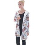 Coffee Mania Caffeine Longline Hooded Cardigan