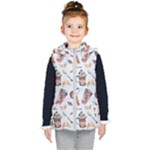 Coffee Mania Caffeine Kids  Hooded Puffer Vest