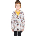 Coffee Mania Caffeine Kids  Double Breasted Button Coat