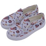 Coffee Mania Caffeine Kids  Canvas Slip Ons