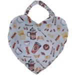 Coffee Mania Caffeine Giant Heart Shaped Tote