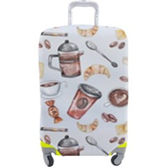 Coffee Mania Caffeine Luggage Cover (Large) from ArtsNow.com