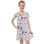 Coffee Mania Caffeine Kids  Cross Web Dress