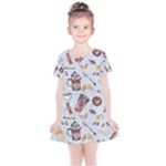 Coffee Mania Caffeine Kids  Simple Cotton Dress