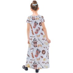 Kids  Short Sleeve Maxi Dress 