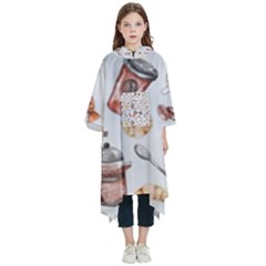 Coffee Mania Caffeine Kids  Hooded Rain Ponchos from ArtsNow.com