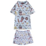 Coffee Mania Caffeine Kids  Swim T-Shirt and Shorts Set