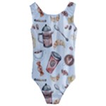 Coffee Mania Caffeine Kids  Cut-Out Back One Piece Swimsuit