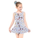 Coffee Mania Caffeine Kids  Skater Dress Swimsuit