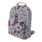 Coffee Mania Caffeine Flap Pocket Backpack (Large)