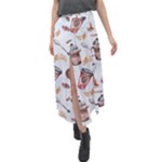 Coffee Mania Caffeine Velour Split Maxi Skirt