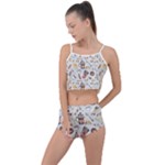 Coffee Mania Caffeine Summer Cropped Co-Ord Set