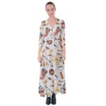 Coffee Mania Caffeine Button Up Maxi Dress