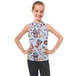 Coffee Mania Caffeine Kids  Sleeveless Polo T-Shirt