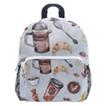 Coffee Mania Caffeine Kids  Age 5-10 Lightweight School Backpack with Side Pockets