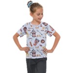 Coffee Mania Caffeine Kids  Mesh Piece T-Shirt