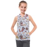 Coffee Mania Caffeine Kids  Sleeveless Hoodie