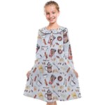 Coffee Mania Caffeine Kids  Midi Sailor Dress