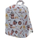 Coffee Mania Caffeine Zip Up Backpack