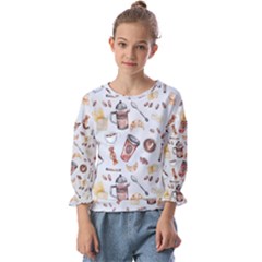 Kids  Cuff Sleeve Top 