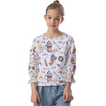 Coffee Mania Caffeine Kids  Cuff Sleeve Top