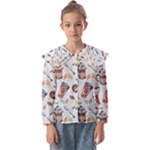 Coffee Mania Caffeine Kids  Peter Pan Collar Blouse