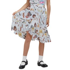 Kids  Ruffle Flared Wrap Midi Skirt 