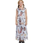 Coffee Mania Caffeine Kids  Satin Sleeveless Maxi Dress