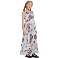 Kids  Satin Sleeveless Maxi Dress 