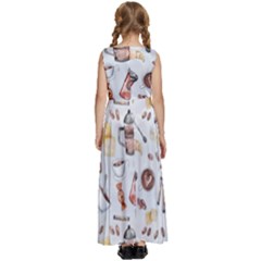 Kids  Satin Sleeveless Maxi Dress 