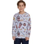 Coffee Mania Caffeine Kids  Crewneck Sweatshirt