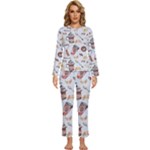 Coffee Mania Caffeine Womens  Long Sleeve Lightweight Pajamas Set