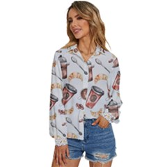 Women s Long Sleeve Button Up Shirt 