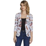 Coffee Mania Caffeine Women s One-Button 3/4 Sleeve Short Jacket