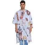 Coffee Mania Caffeine Men s Hooded Rain Ponchos